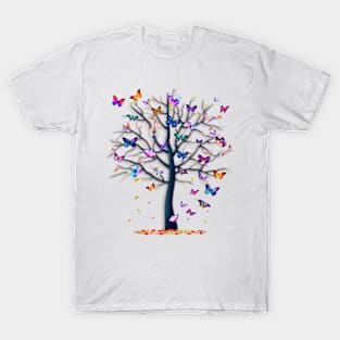 Colorful Butterfly Trees T-Shirt